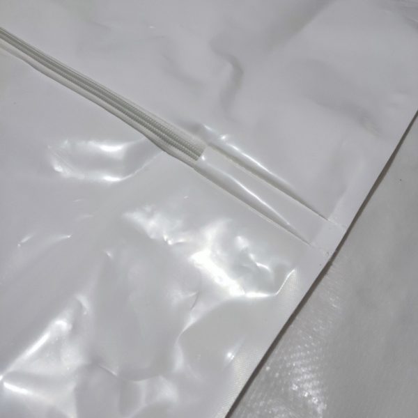 LDPE body bag, white, with 6 handles and an envelope-style zipper-BR37 - Image 4