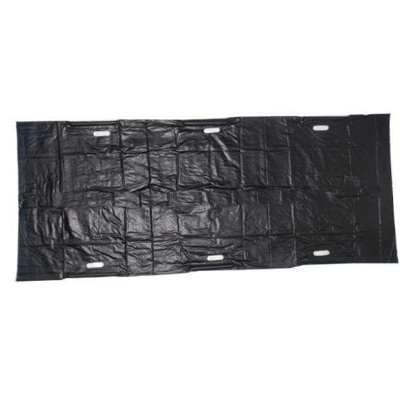 PVC body bag, with a straight zipper and six handles-BR39