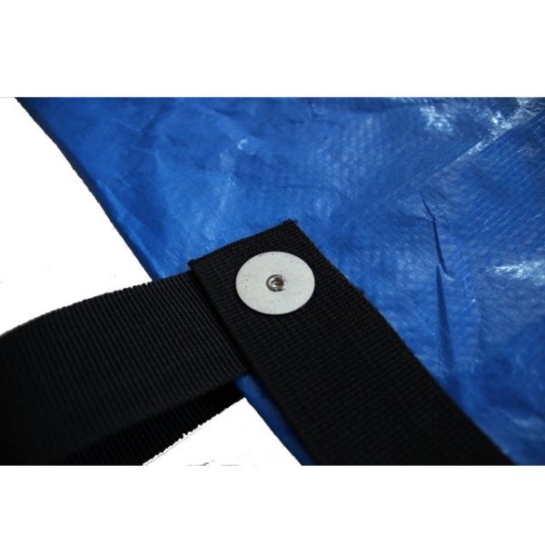 PE woven fabric body bag, blue, with six external handles-MD06 - Image 3