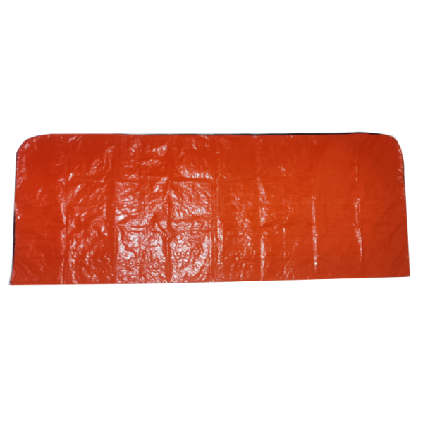 Orange emergency response body bag for disaster relief