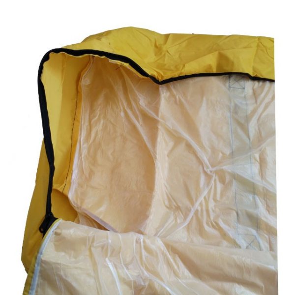 waterproof coffin-style double-layer body bag, with a circular zipper and four handles-MD12 - Image 2